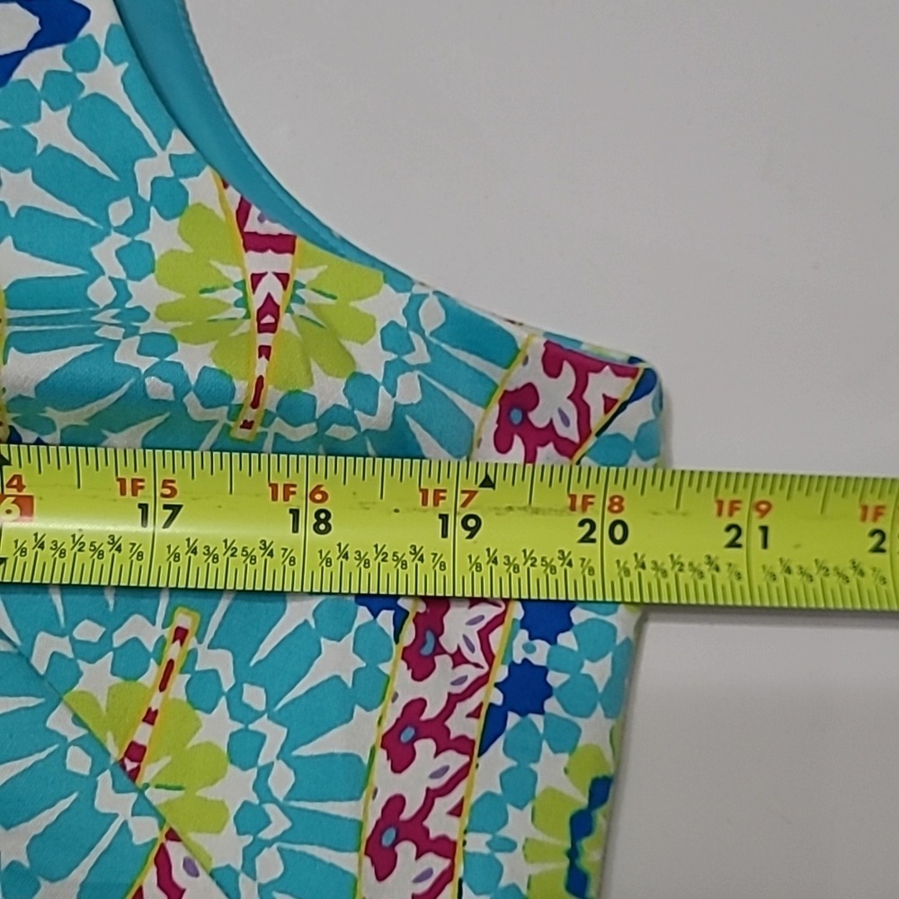London Times Colorful Sleeveless Dress size 14 - Picture 5 of 6